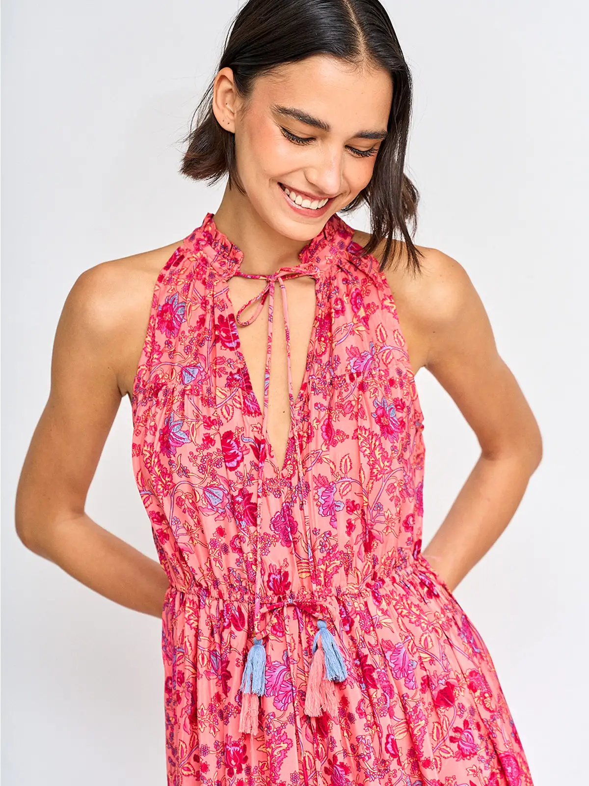 VESTIDO MUJER TATIENNE LARGO HALTER - 4