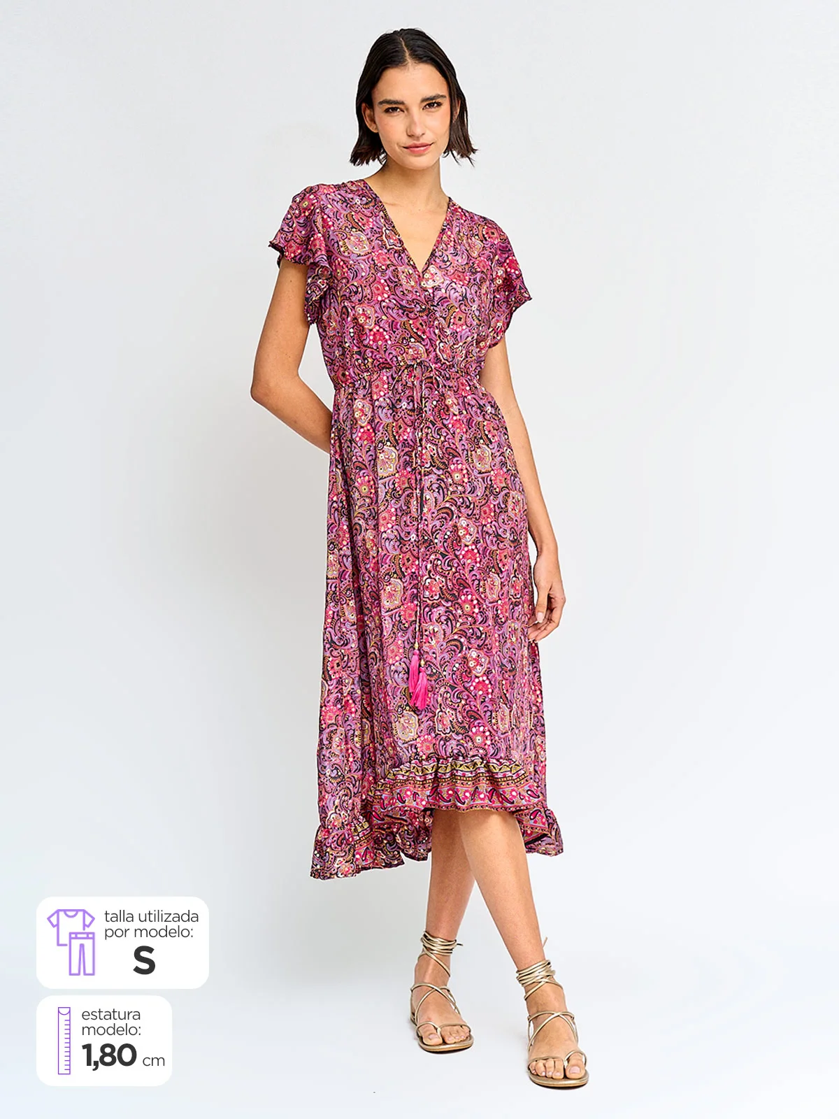VESTIDO MUJER TATIENNE LARGO ESTAMPADO - 1