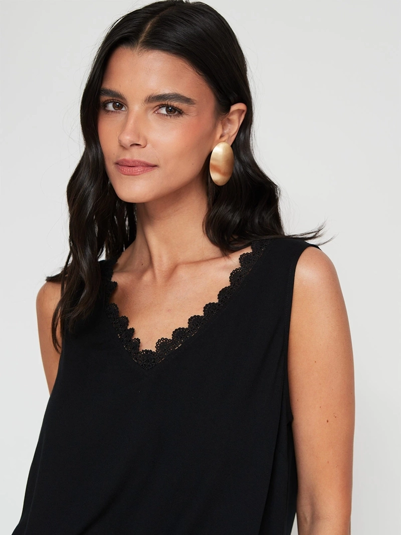 BLUSA MUJER TATIENNE SIN MANGAS BRODERIE - 3