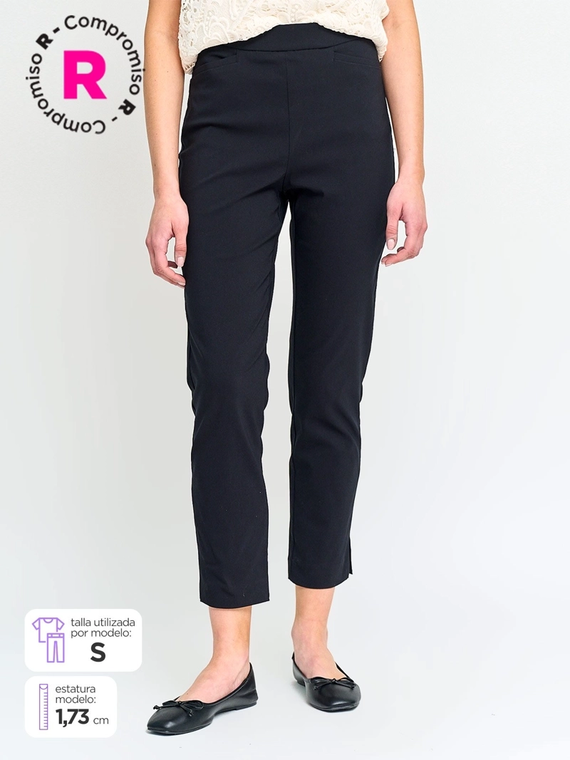 PANTALÓN MUJER CACHAREL CINTURA ELASTICADA - 1