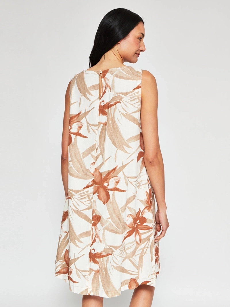 VESTIDO MUJER CACHAREL LINO TIPO JUMPER - 3