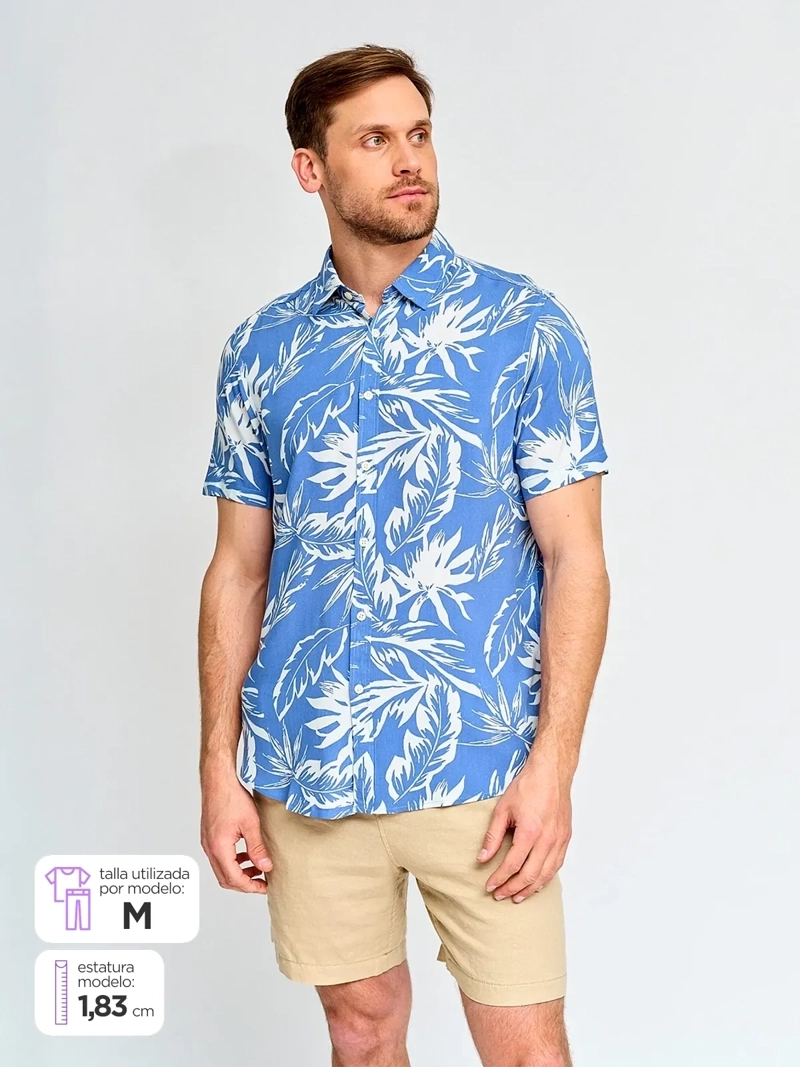 CAMISA HOMBRE KENNETH STEVENS MANGA CORTA - 1