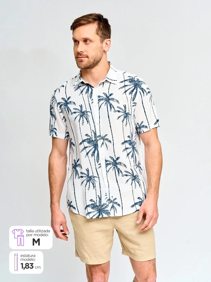 CAMISA HOMBRE KENNETH STEVENS MANGA CORTA - 1
