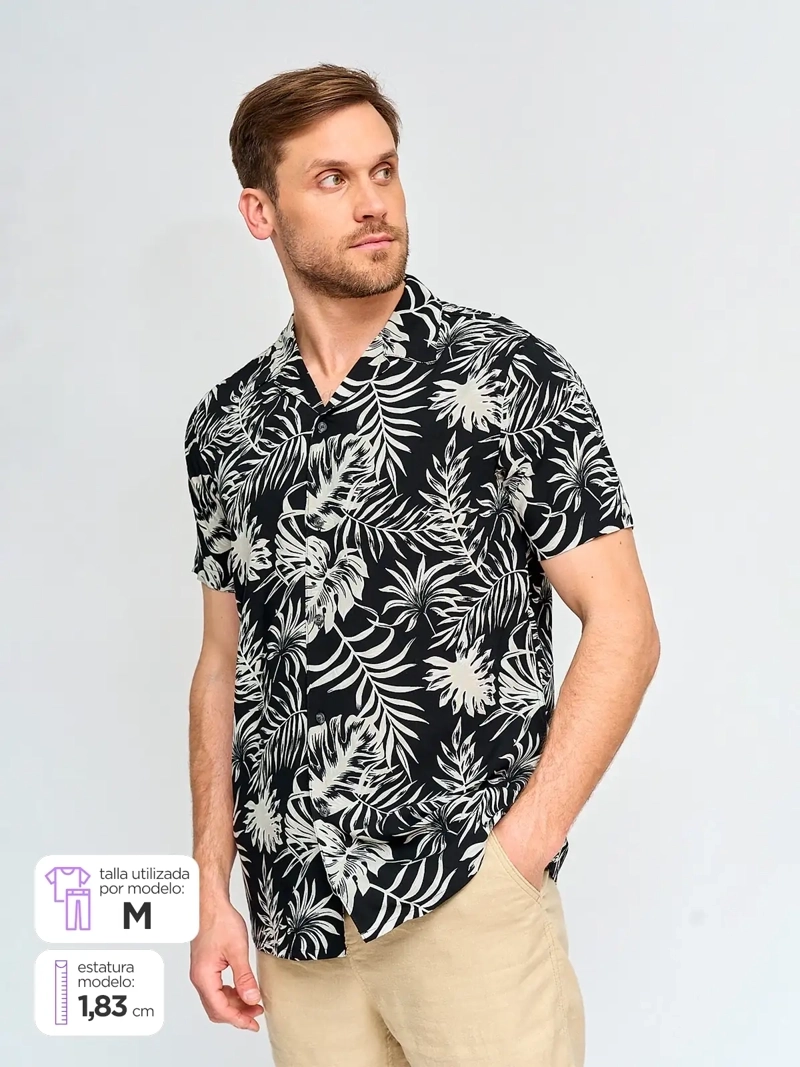 CAMISA HOMBRE KENNETH STEVENS MANGA CORTA - 1