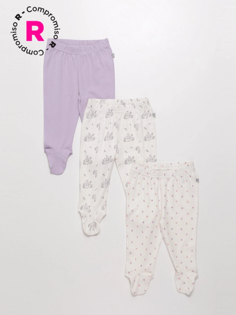 PACK X3 ROPA INTERIOR ALGODÓN NIÑA BABY HARVEST  - 1