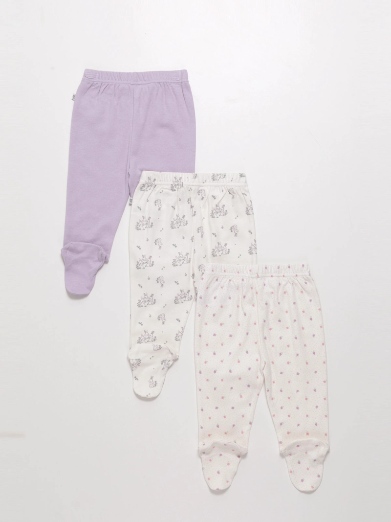PACK X3 ROPA INTERIOR ALGODÓN NIÑA BABY HARVEST  - 2