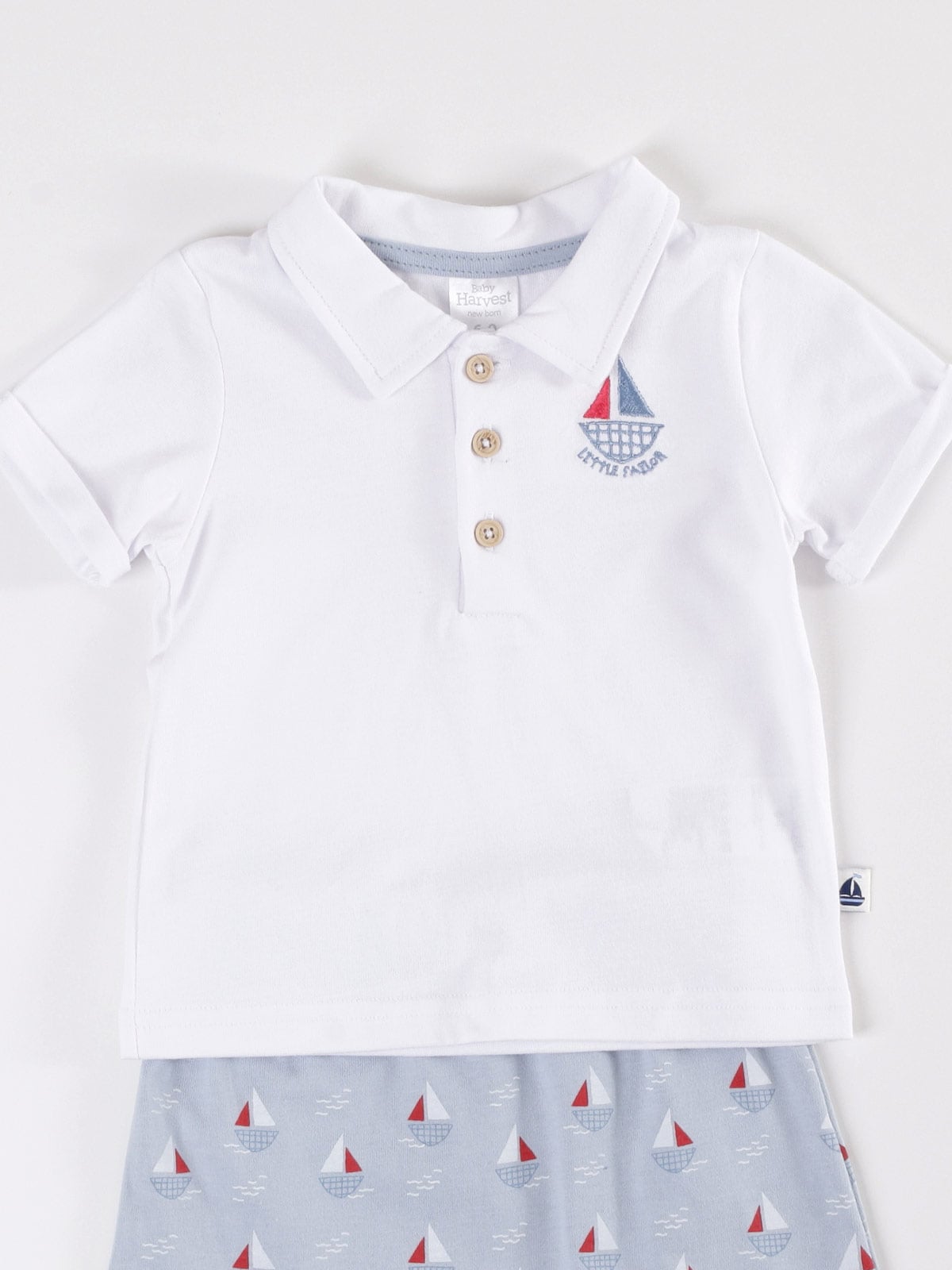 CONJUNTO NIÑO BABY HARVEST BODY MANGA CORTA Y SHORT - 3