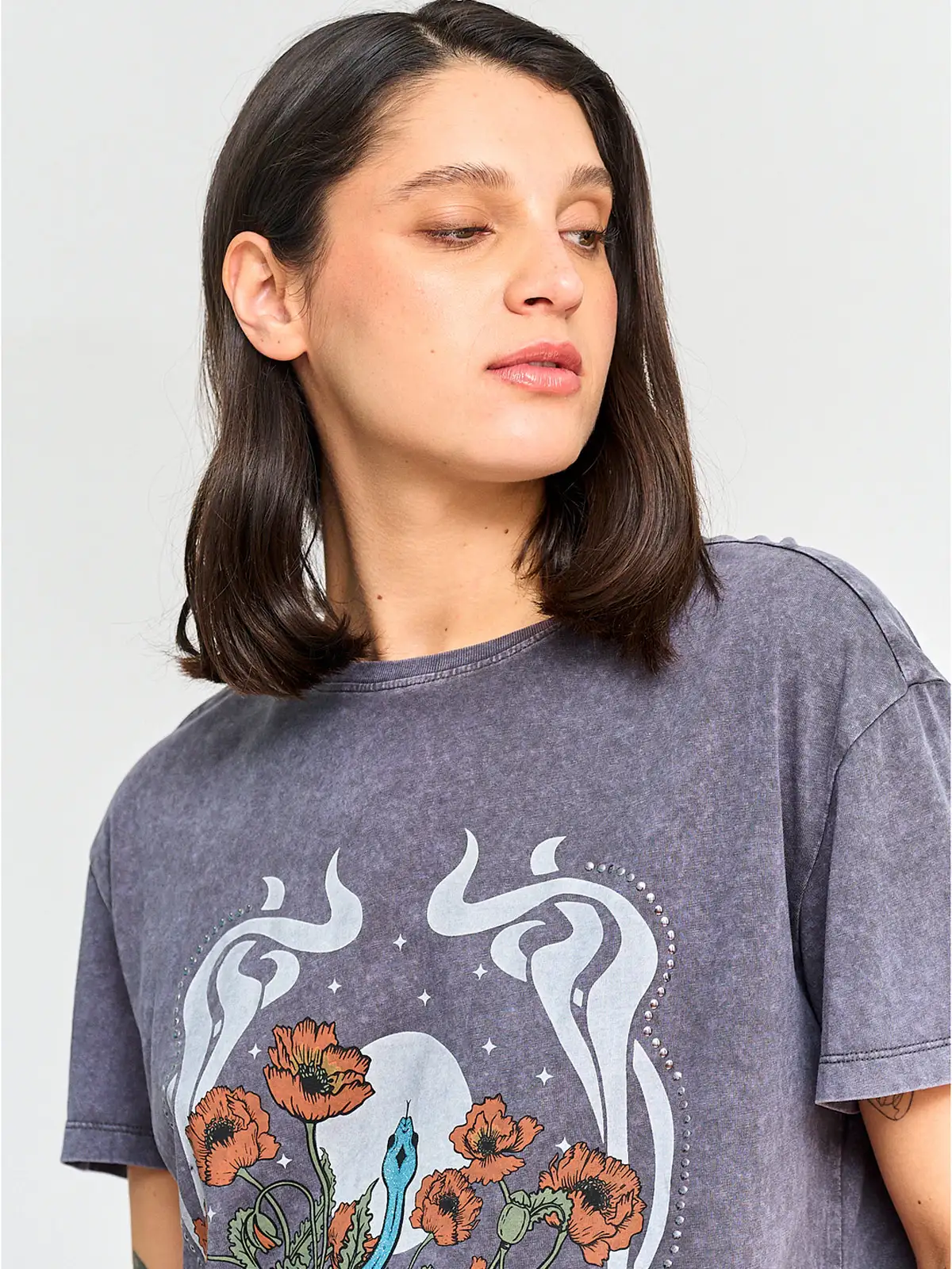 POLERA MUJER BARBADOS ALGODÓN TACHAS - 3