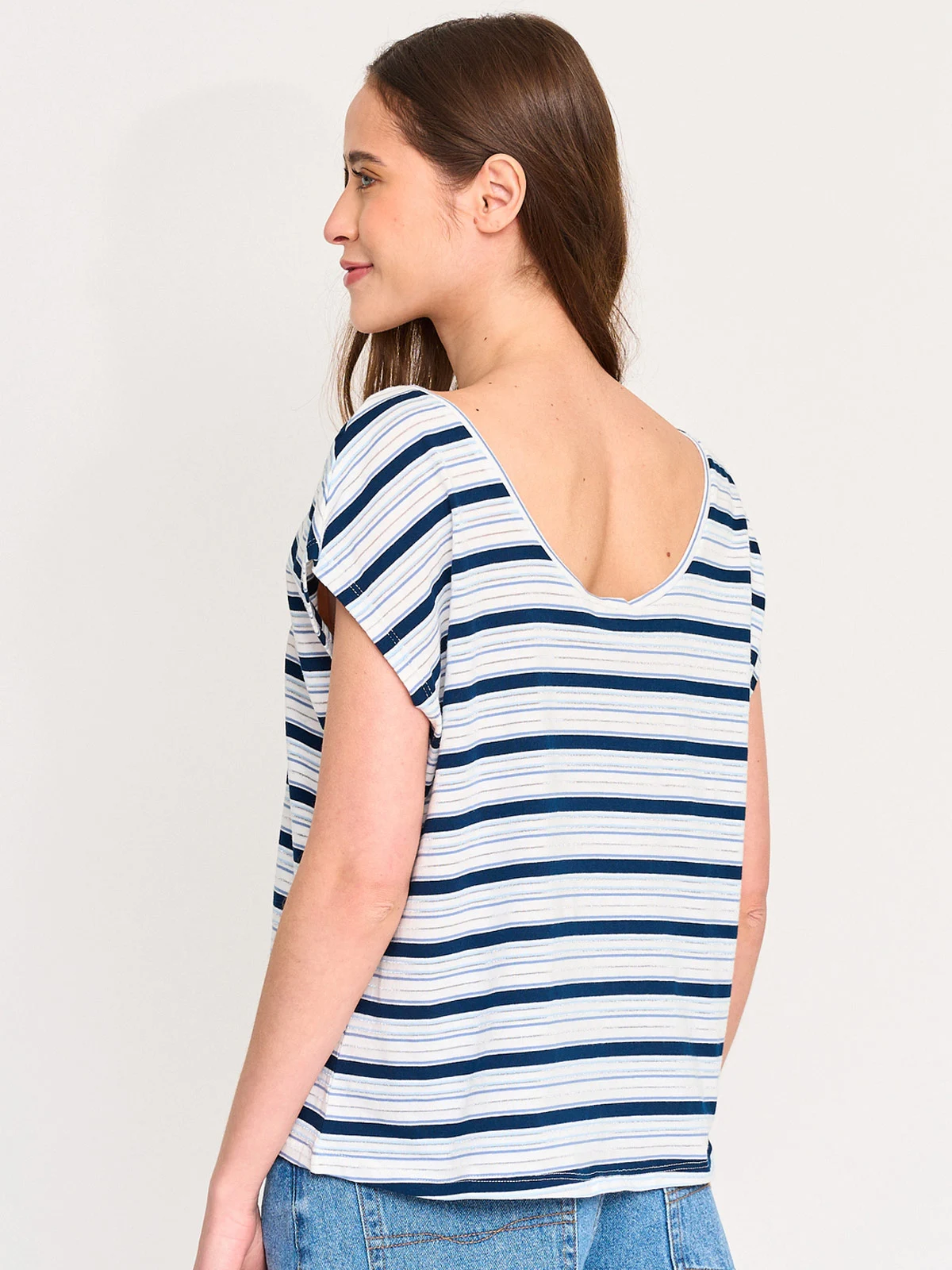 POLERA MUJER PEPE JEANS ALGODÓN RAYADA - 2