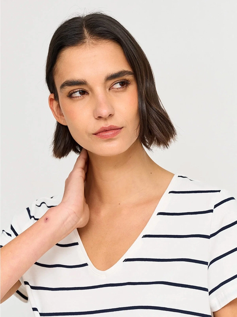 POLERA MUJER MARQUIS ALGODÓN CUELLO EN V - 4