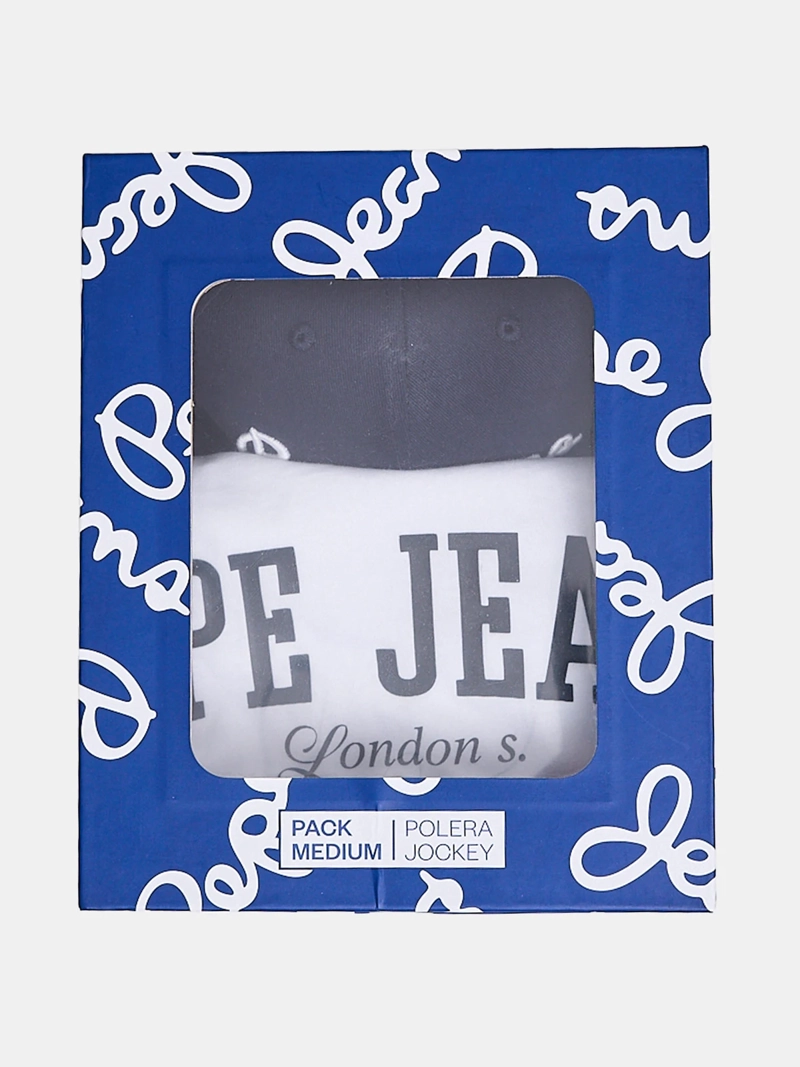 PACK POLERA + JOCKEY HOMBRE PEPE JEANS ALGODÓN  - 4