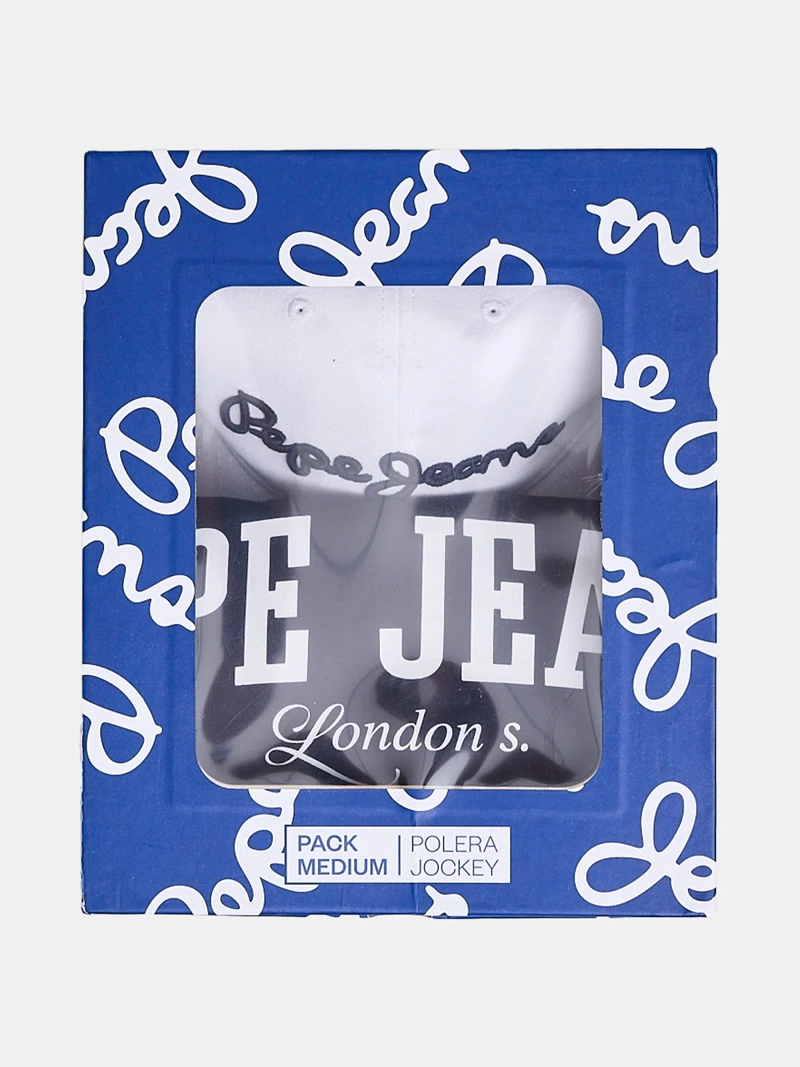 PACK POLERA + JOCKEY HOMBRE PEPE JEANS ALGODÓN  - 4