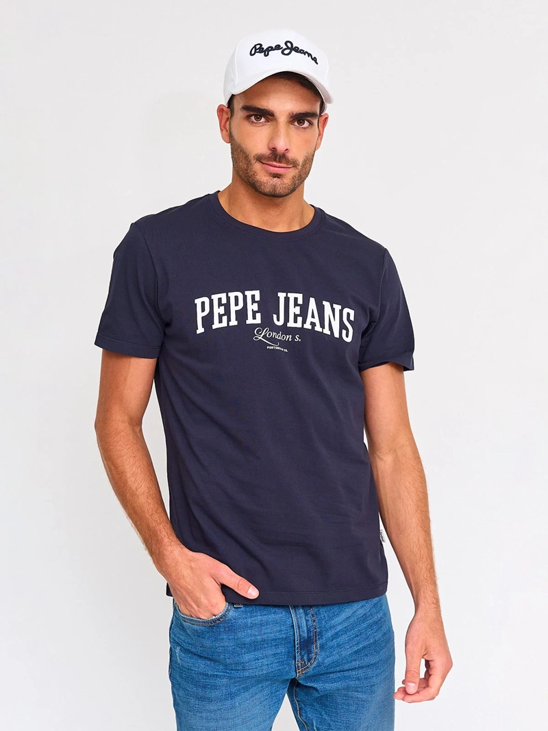 PACK POLERA + JOCKEY HOMBRE PEPE JEANS ALGODÓN