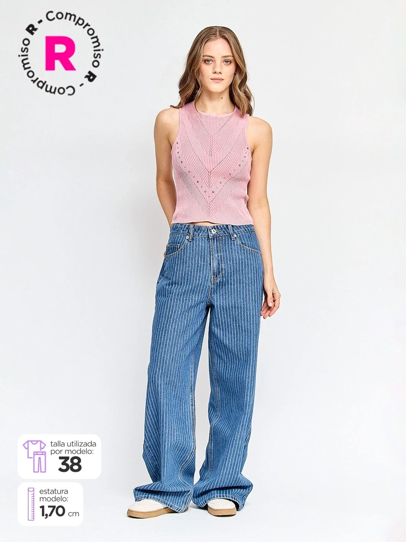 JEANS MUJER PEPE JEANS ALGODÓN WIDE LEG - 1