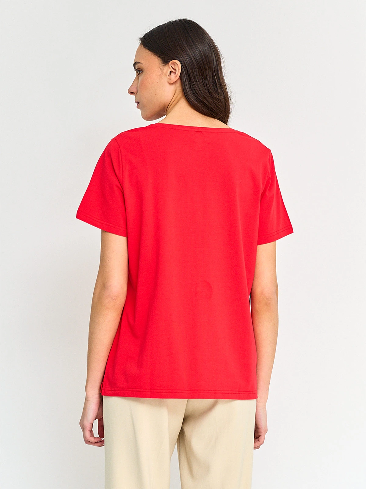 POLERA MUJER CACHAREL ALGODÓN MANGA CORTA - 2