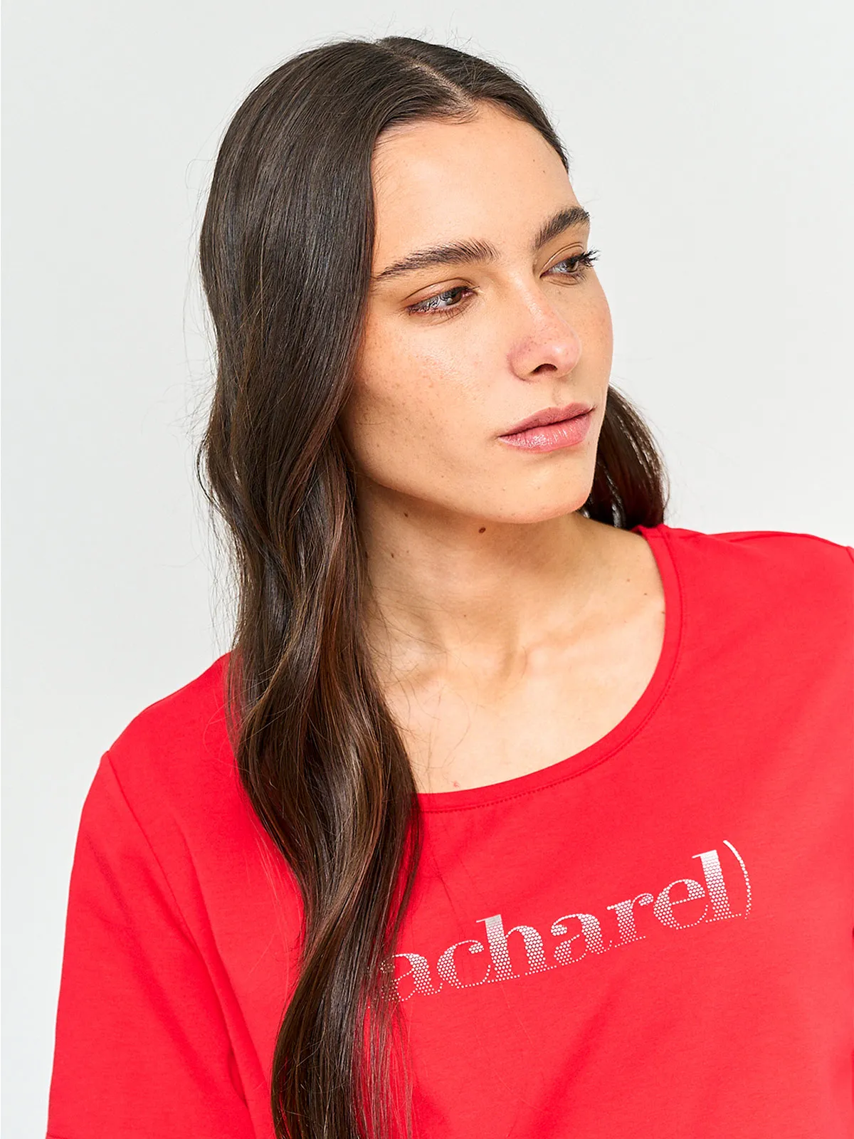POLERA MUJER CACHAREL ALGODÓN MANGA CORTA - 3