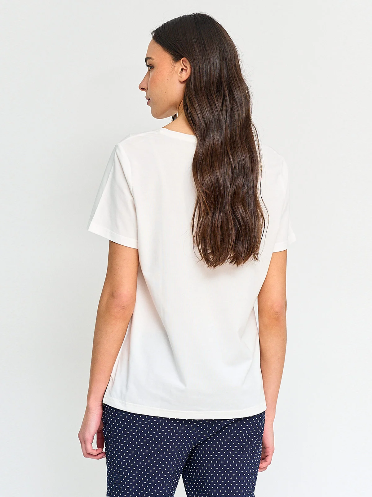 POLERA MUJER CACHAREL ALGODÓN MANGA CORTA - 2