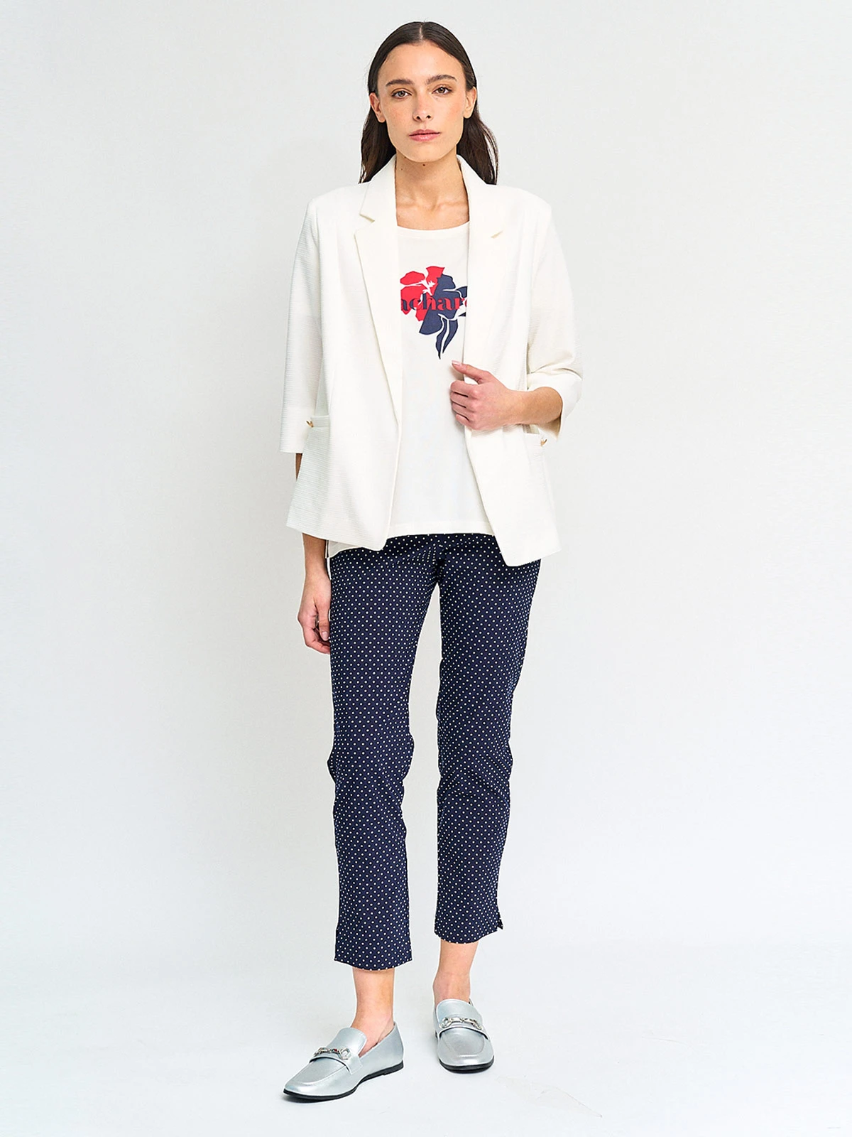 POLERA MUJER CACHAREL ALGODÓN MANGA CORTA - 4