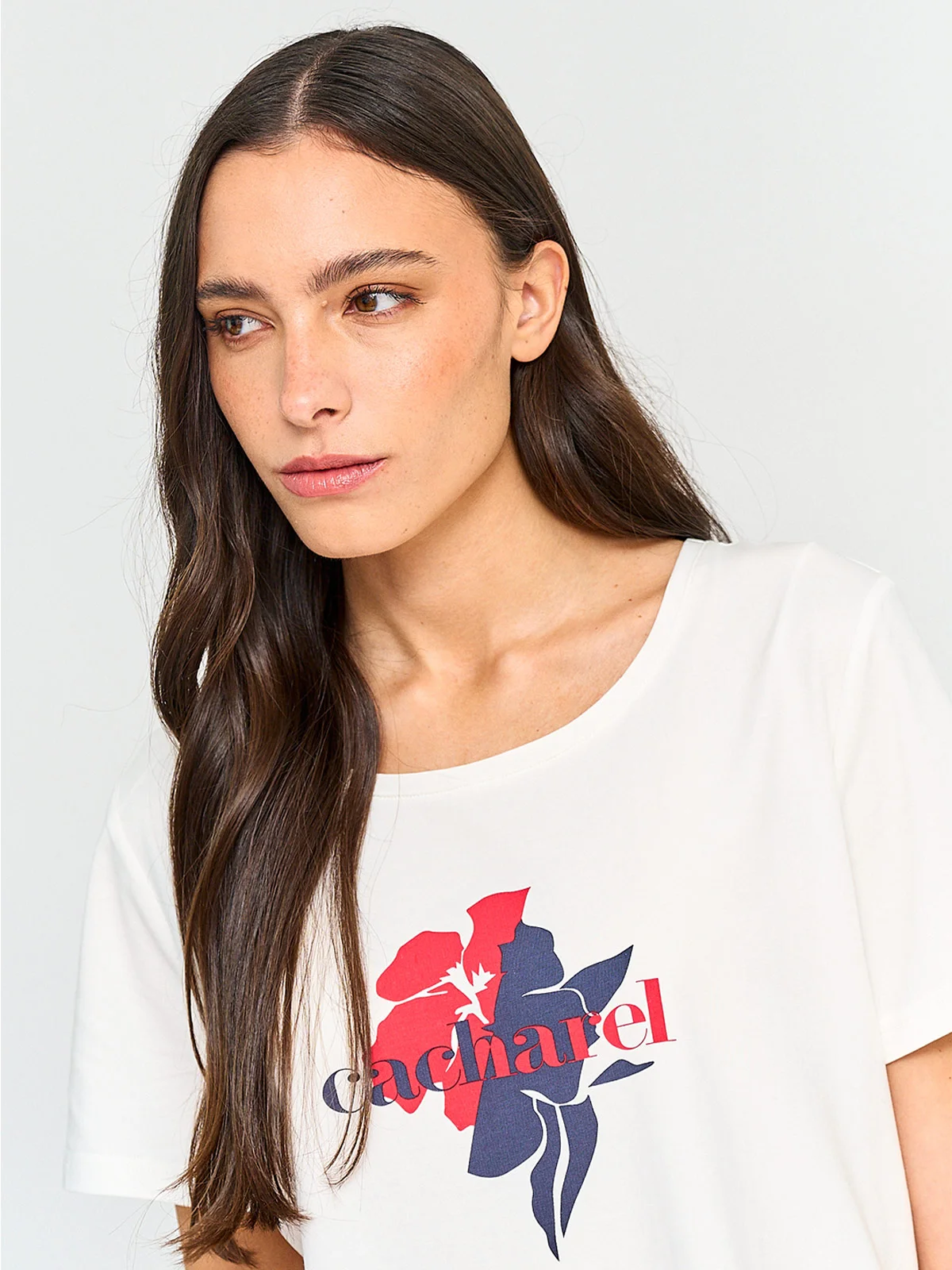 POLERA MUJER CACHAREL ALGODÓN MANGA CORTA - 3