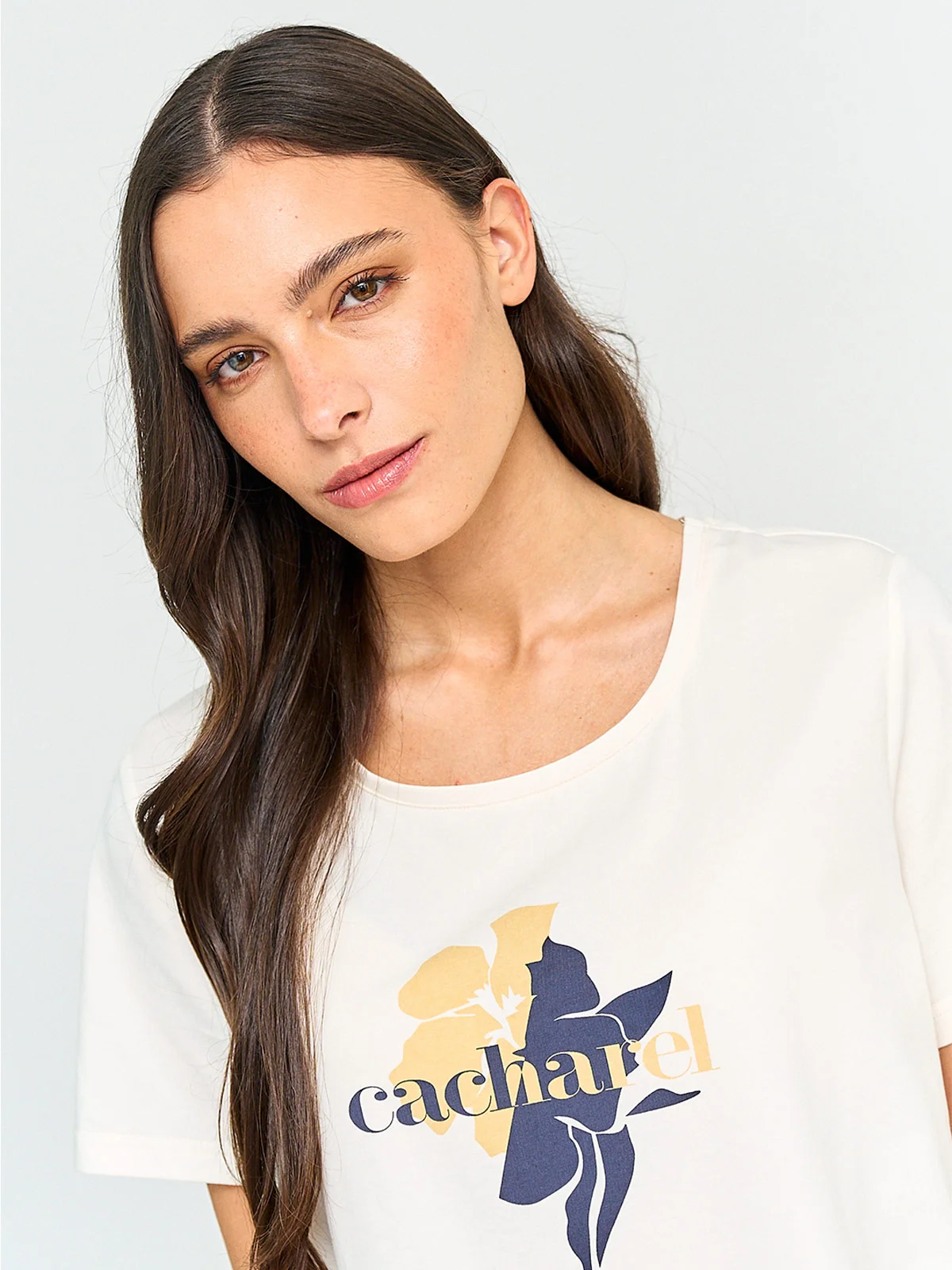 POLERA MUJER CACHAREL ALGODÓN MANGA CORTA - 3
