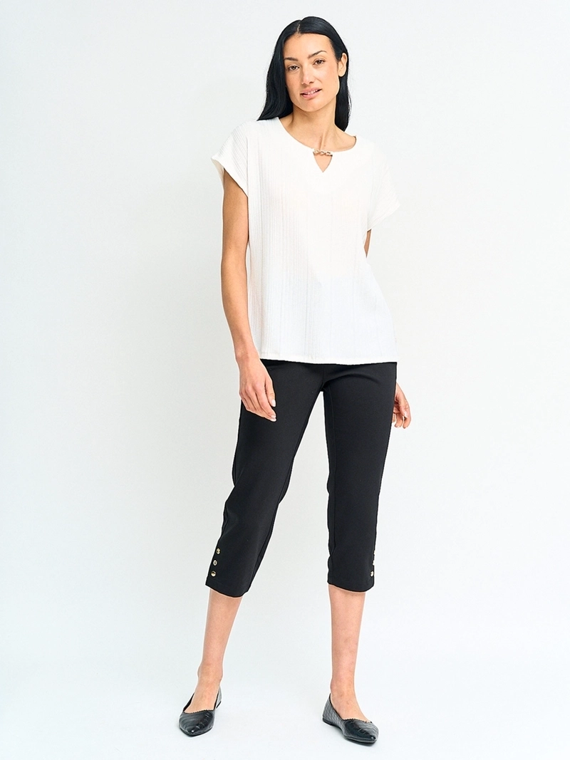 POLERA MUJER CACHAREL MANGA CORTA TEXTURADA - 4