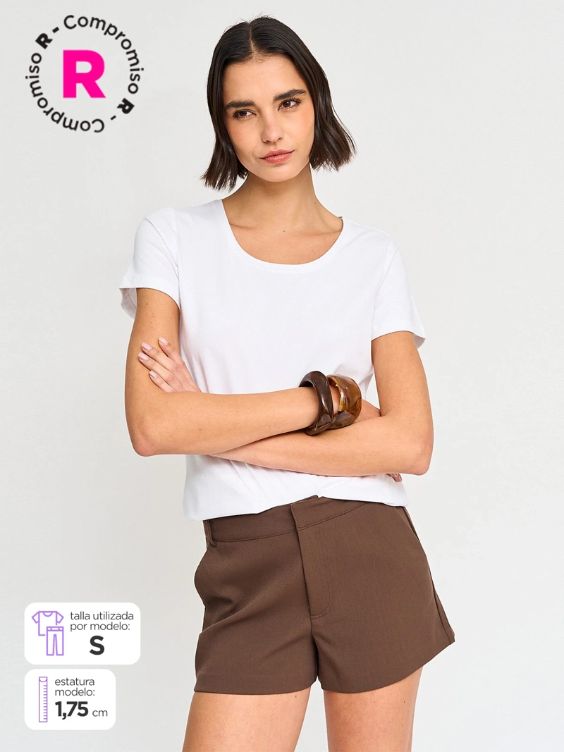 POLERA MUJER MARQUIS ALGODÓN MANGA CORTA - 1
