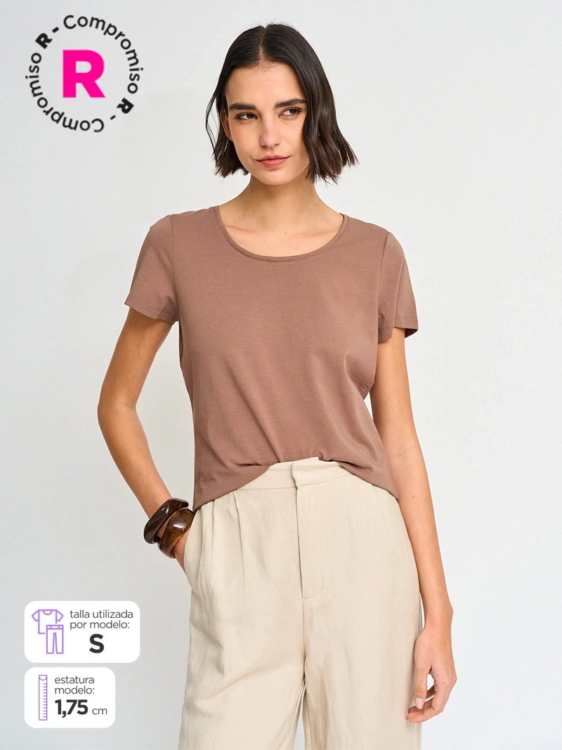 POLERA MUJER MARQUIS ALGODÓN MANGA CORTA - 1