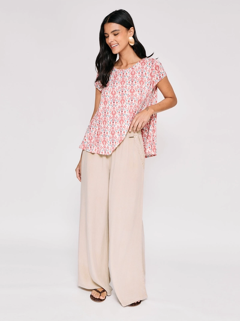 POLERA MUJER TATIENNE MANGA CORTA ESTAMPADA - 4