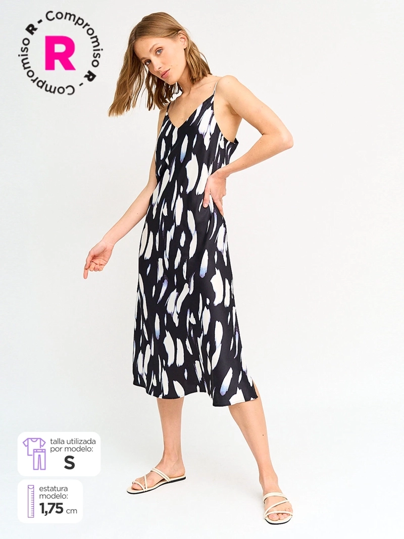 VESTIDO MUJER MARQUIS SATINADO - 1