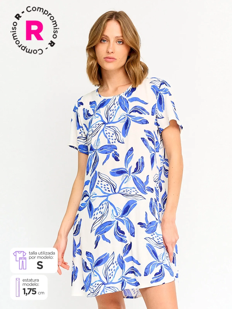 VESTIDO MUJER MARQUIS MANGA CORTA - 1
