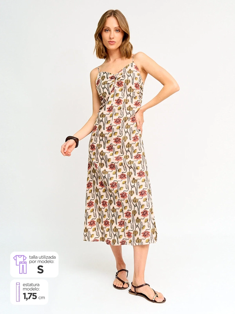VESTIDO MUJER MARQUIS LINO  - 1