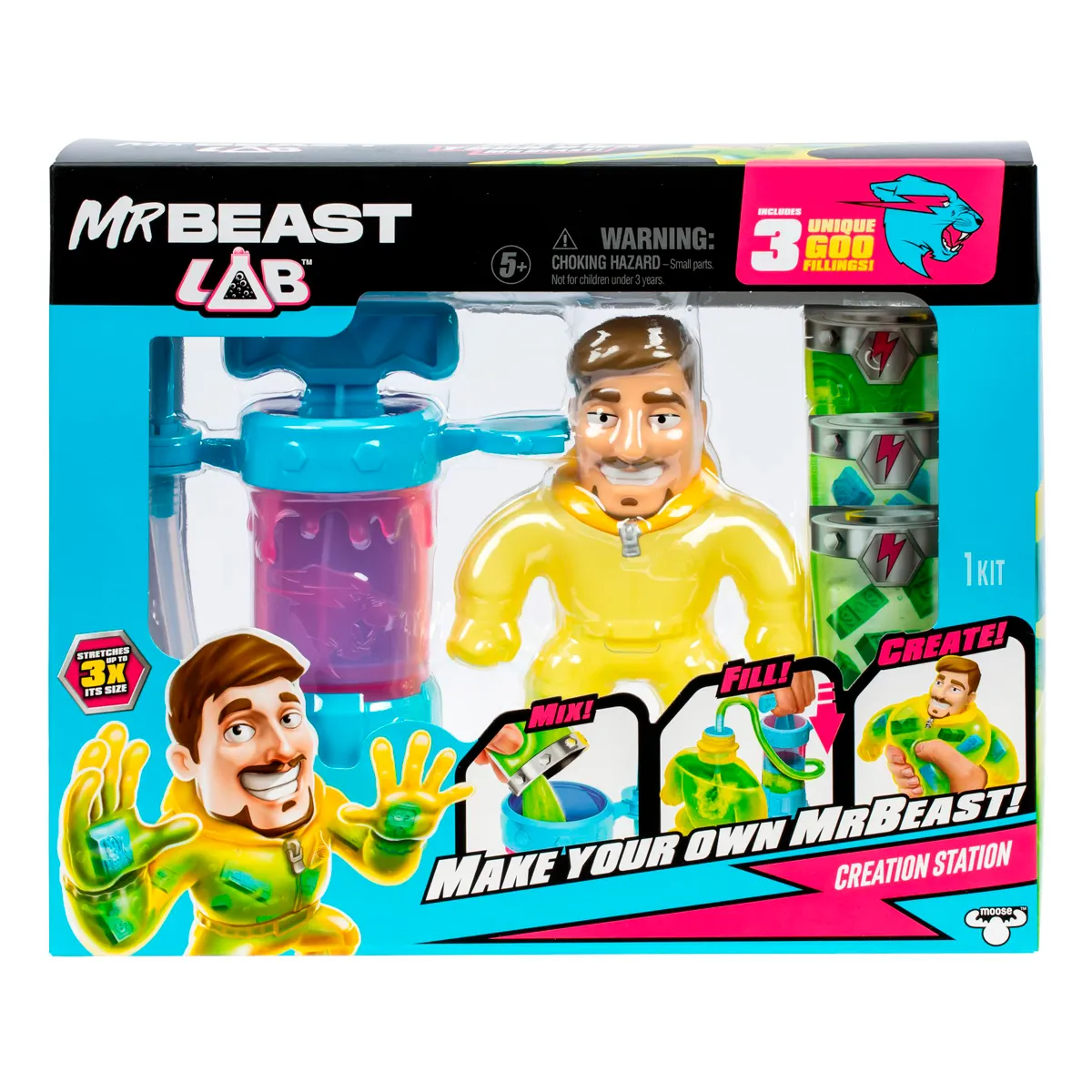FIGURA DE ACCIÓN MOOSE TOYS MR BEAST LAB SET CREADOR DE HÉROES - 6
