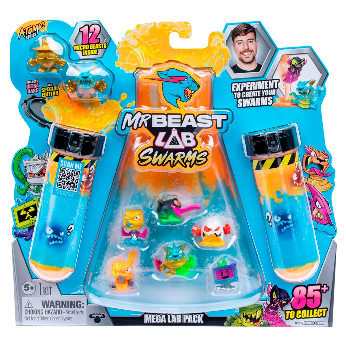 FIGURA DE ACCIÓN MOOSE TOYS MR BEAST LAB SWARMS 12 FIGURAS TEMPORADA 2 - 1