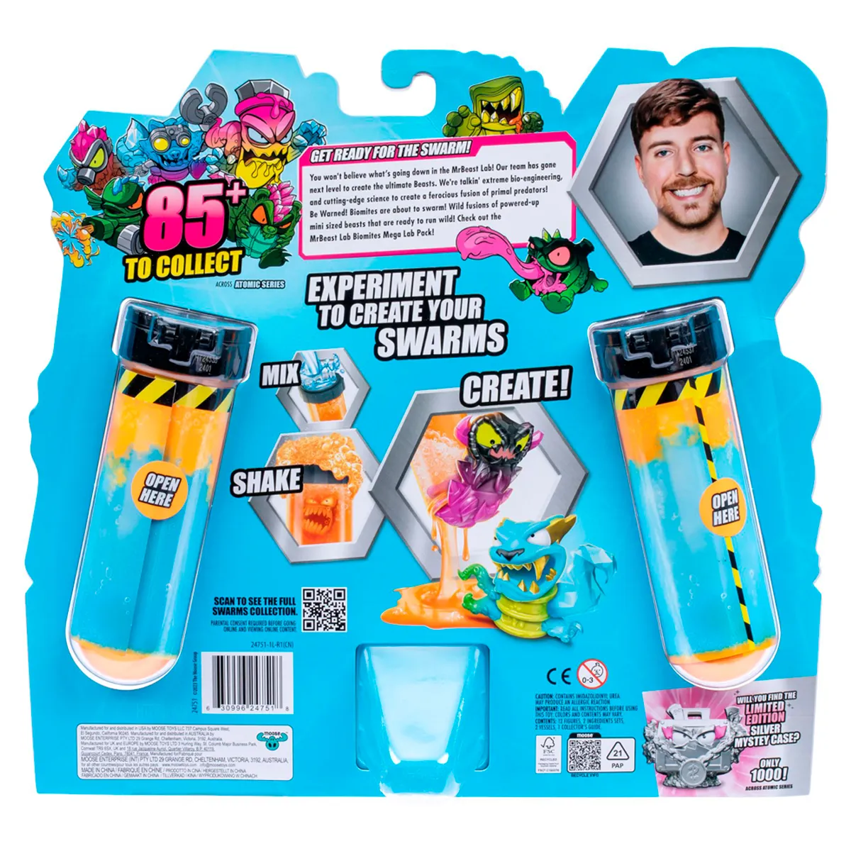 FIGURA DE ACCIÓN MOOSE TOYS MR BEAST LAB SWARMS 12 FIGURAS TEMPORADA 2 - 2