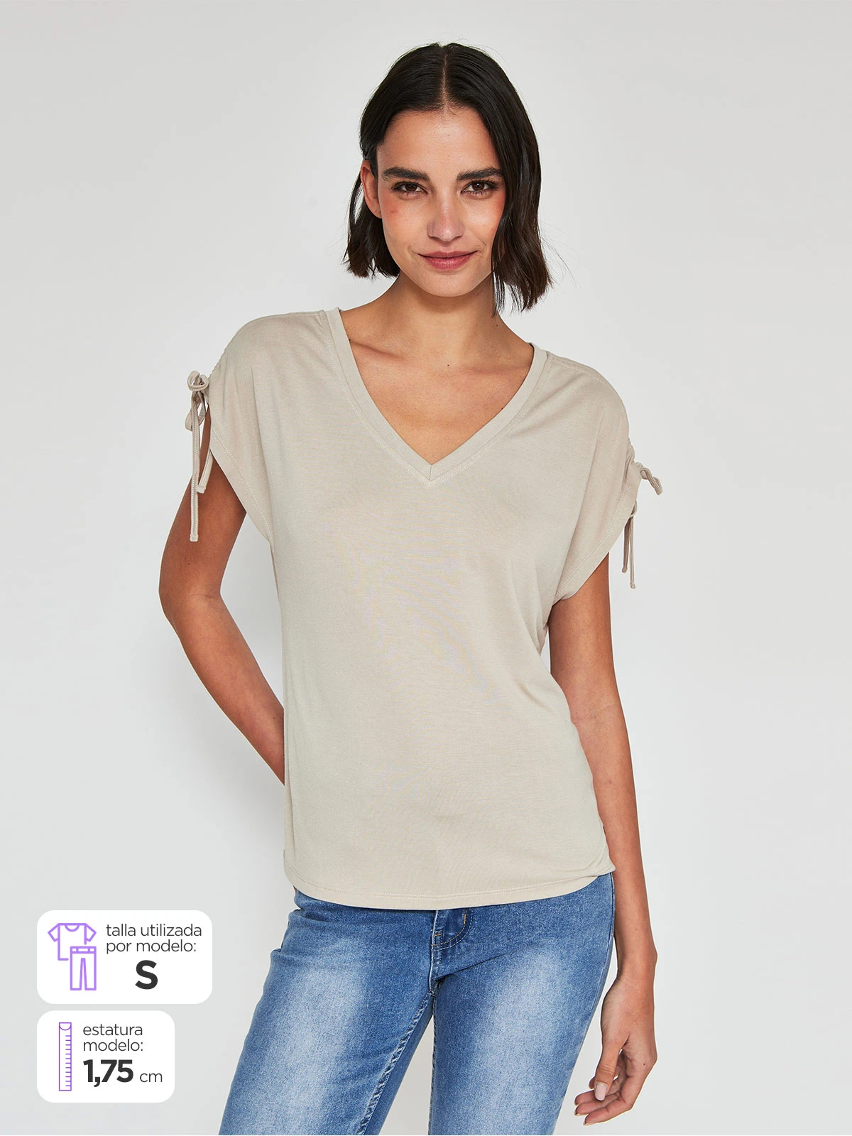POLERA MUJER TATIENNE MANGA CORTA - 1