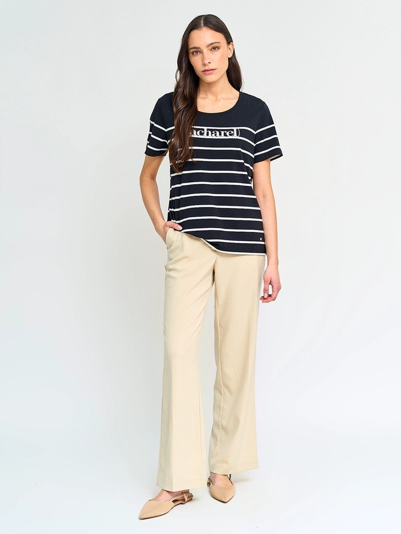 POLERA MUJER CACHAREL ALGODÓN MANGA CORTA - 4