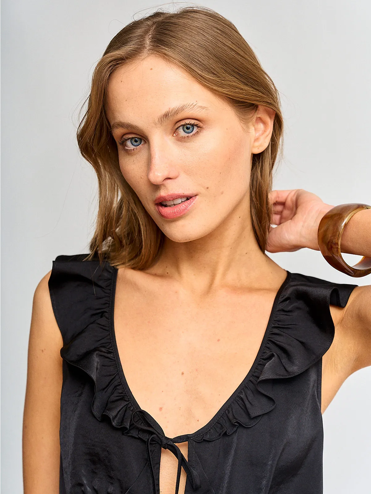 BLUSA MUJER MARQUIS LAZO SATINADA - 3