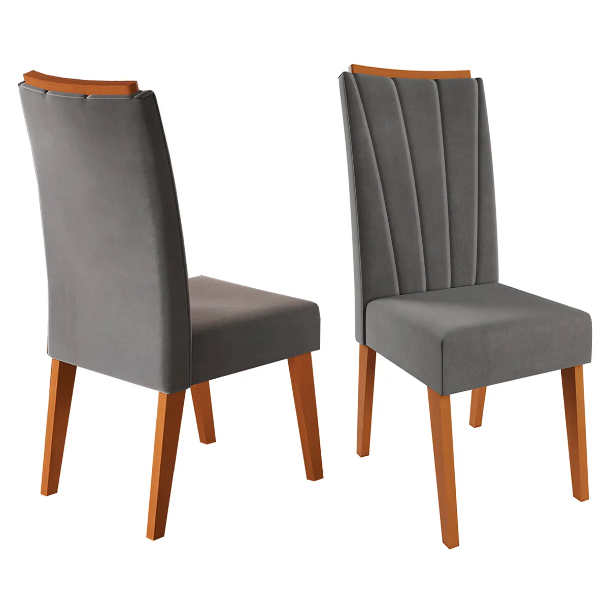 JUEGO COMEDOR DI PORETTI DESIGN GLAMOUR 8 SILLAS GRIS - 3