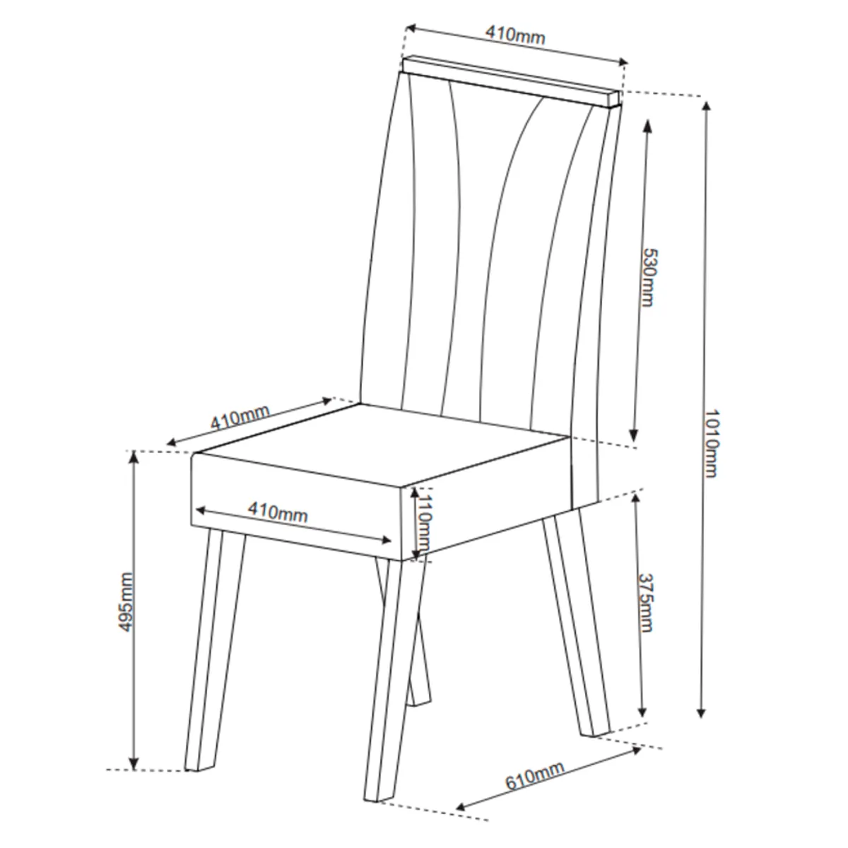 JUEGO COMEDOR DI PORETTI DESIGN GLAMOUR 8 SILLAS GRIS - 4