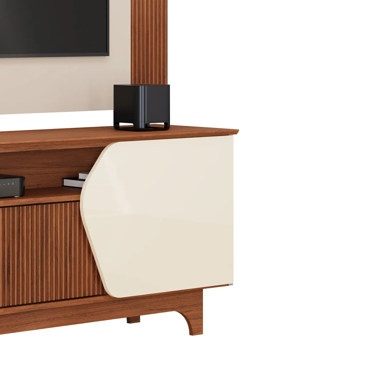 RACK DI PORETTI DESIGN HELO 75" 4P CAFÉ CLARO - 6