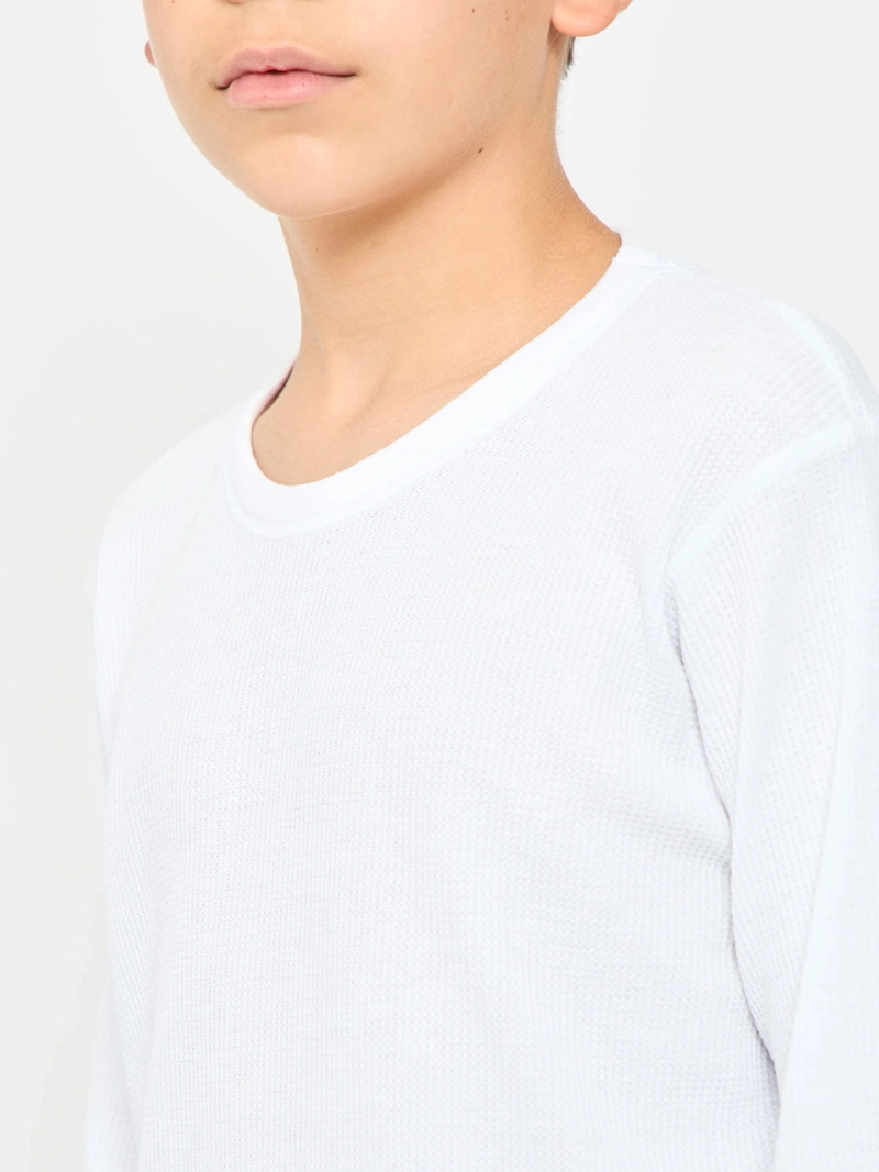 PACK 2 CAMISETAS MANGA LARGA NIÑO PALMERS BLANCO CUELLO REDONDO - 3