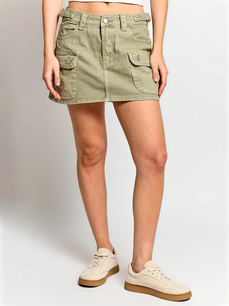 FALDA MUJER INDEX CARGO ALGODÓN CORTA - 2