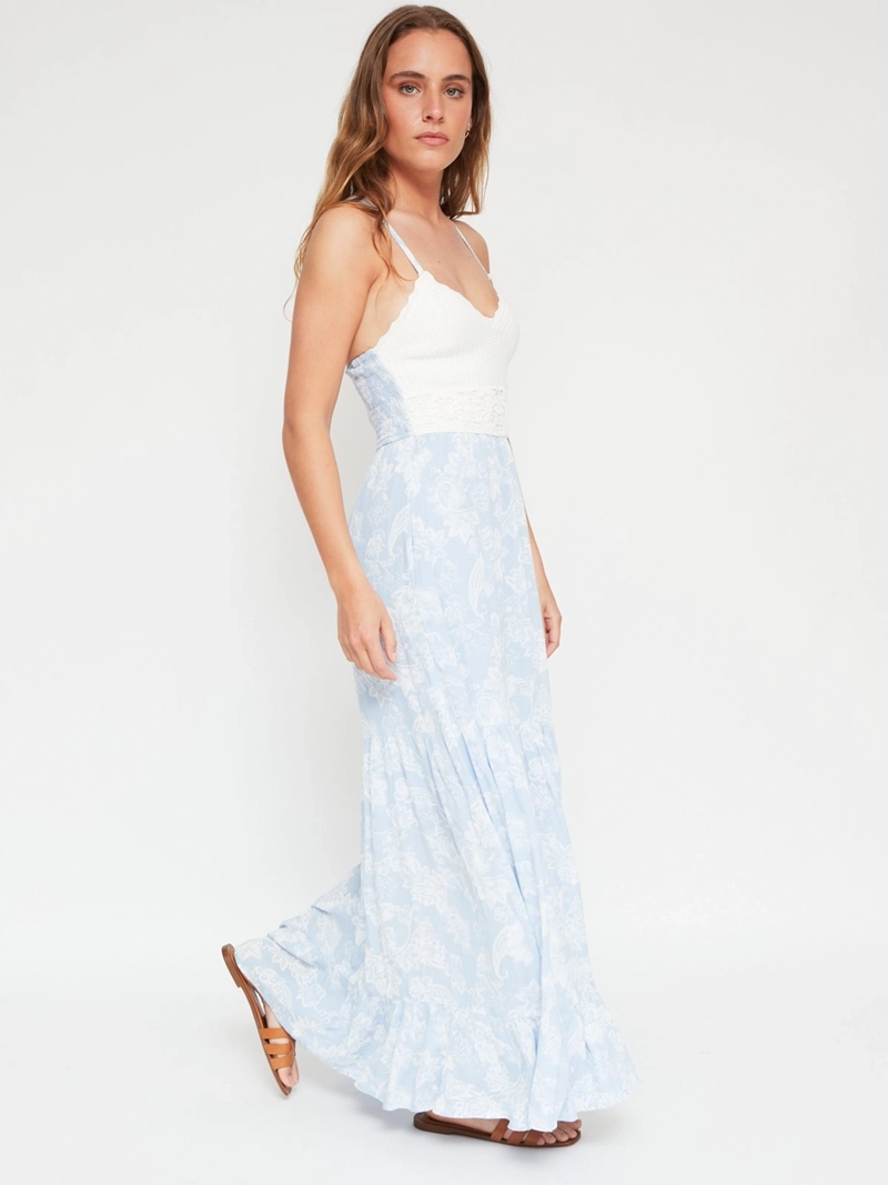 VESTIDO MUJER INDEX LARGO MACRAMÉ - 2