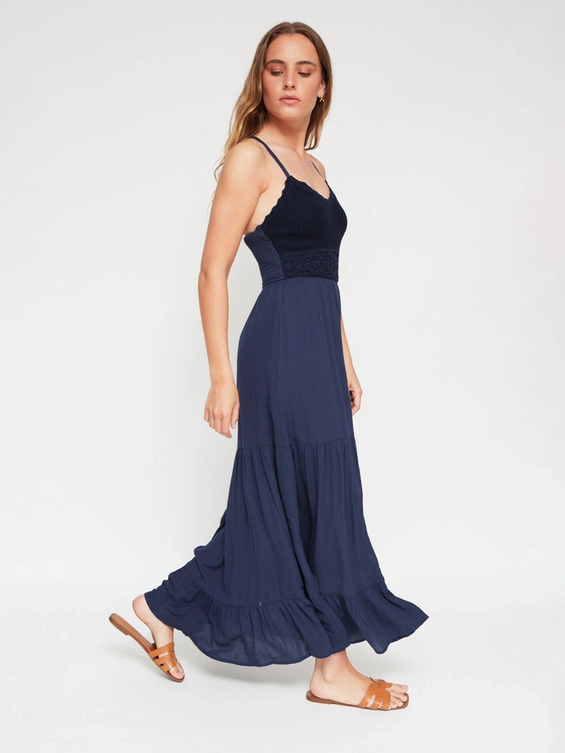 VESTIDO MUJER INDEX LARGO MACRAMÉ - 2