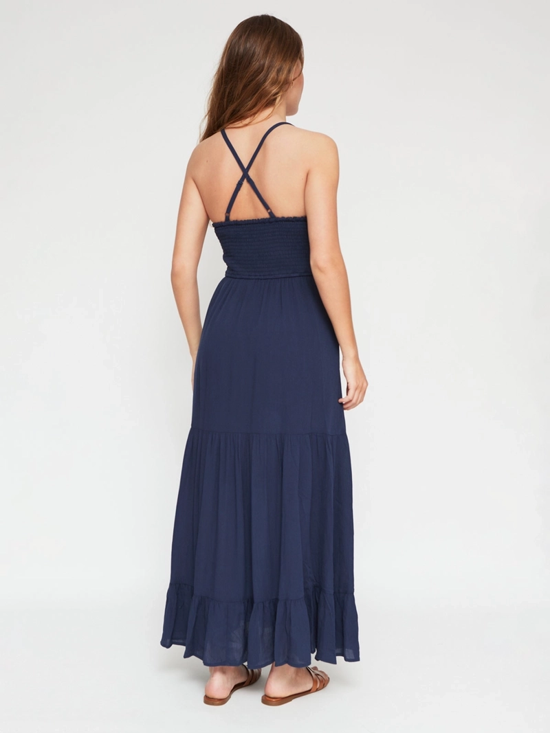 VESTIDO MUJER INDEX LARGO MACRAMÉ - 3