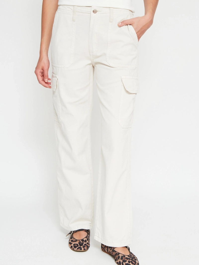 PANTALÓN DE BUZO MUJER INDEX ALGODÓN CARGO - 2