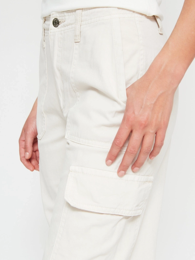 PANTALÓN DE BUZO MUJER INDEX ALGODÓN CARGO - 4