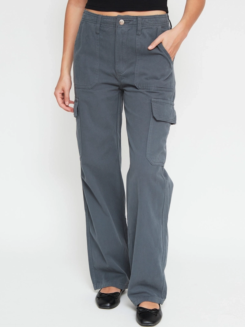 PANTALÓN DE BUZO MUJER INDEX ALGODÓN CARGO - 2