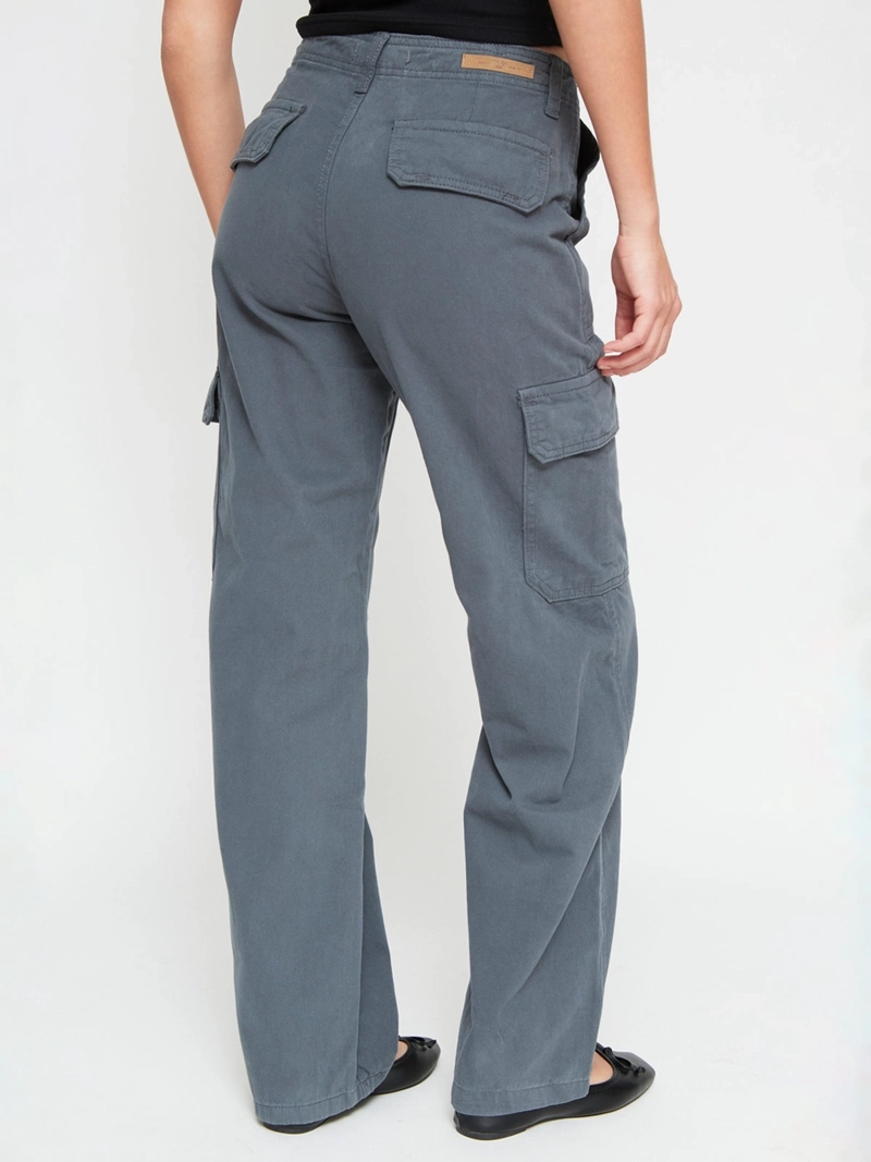 PANTALÓN DE BUZO MUJER INDEX ALGODÓN CARGO - 3
