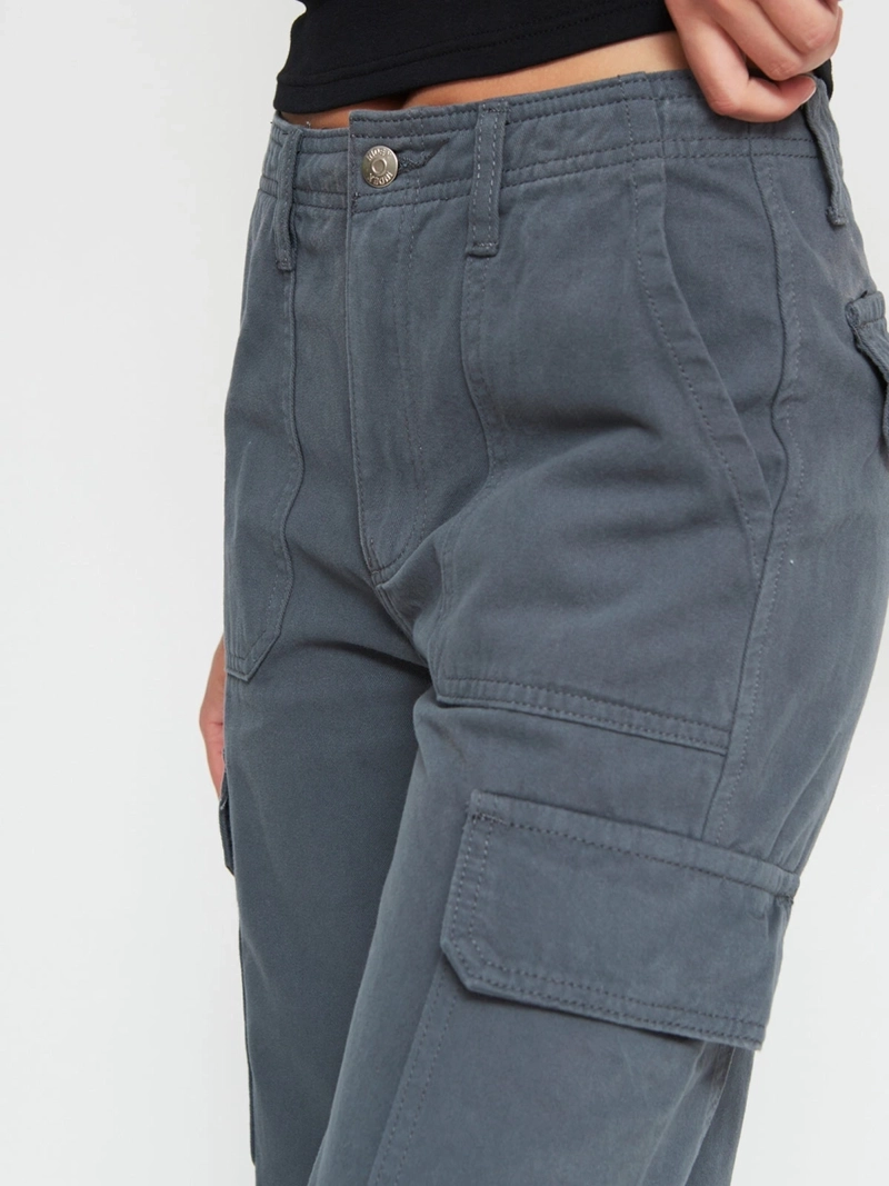 PANTALÓN DE BUZO MUJER INDEX ALGODÓN CARGO - 4